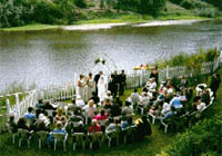 Wedding ceremony on the Russian River